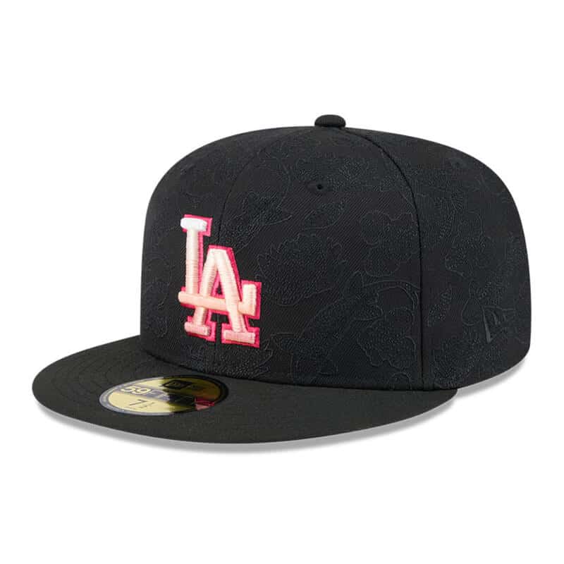Los Angeles Dodgers New Era Tonal Koi 59FIFTY Fitted Hat - Black