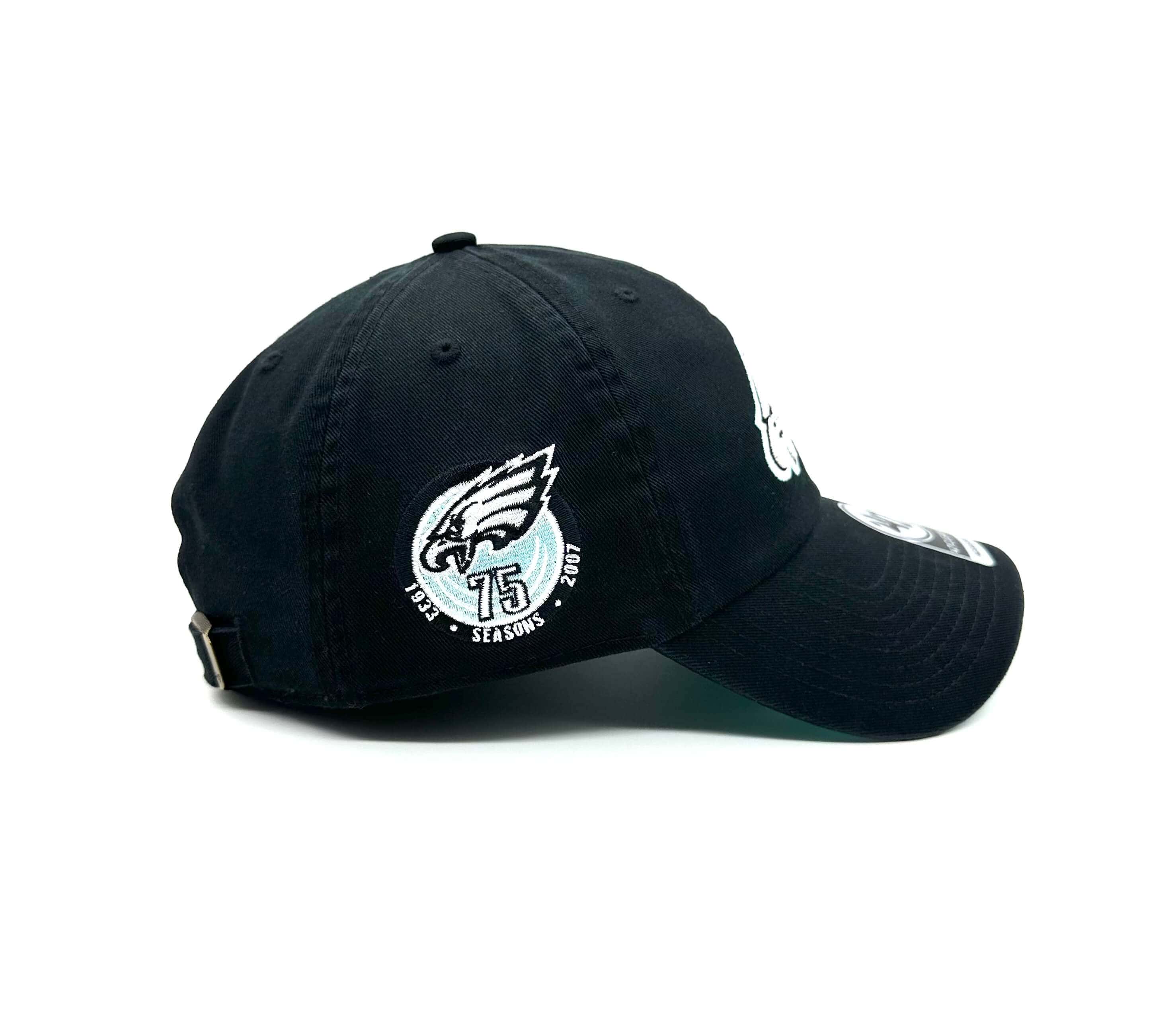 Philadelphia Eagles '47 Brand Black Mint Clean Up Adjustable Hat