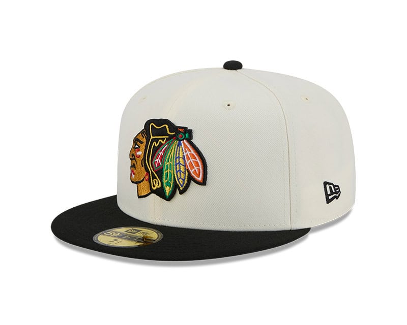 Chicago Blackhawks New Era Chrome 2-Tone 59FIFTY Fitted Hat