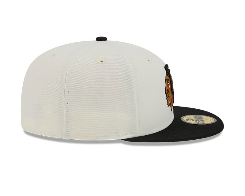 Chicago Blackhawks New Era Chrome 2-Tone 59FIFTY Fitted Hat