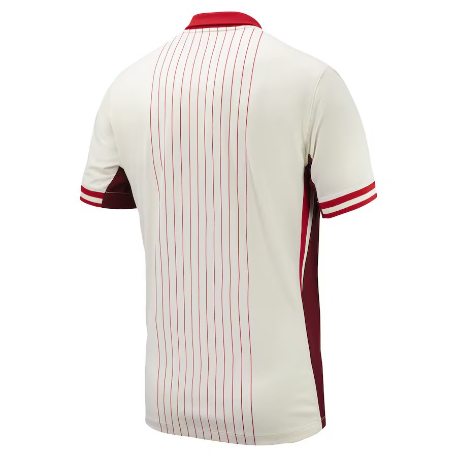 Men's Canada Soccer Nike 2024 Away Replica Blank Jersey Cream
