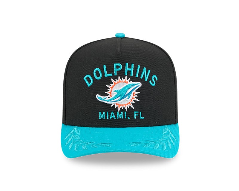 Miami Dolphins New Era 2025 NFL Draft 9FIFTY A-Frame Snapback Hat