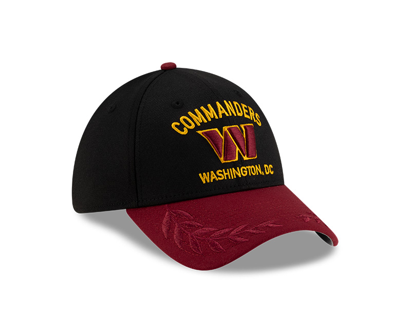 Washington Commanders New Era 2025 NFL Draft 39THIRTY Flex Hat  Black/Burgundy