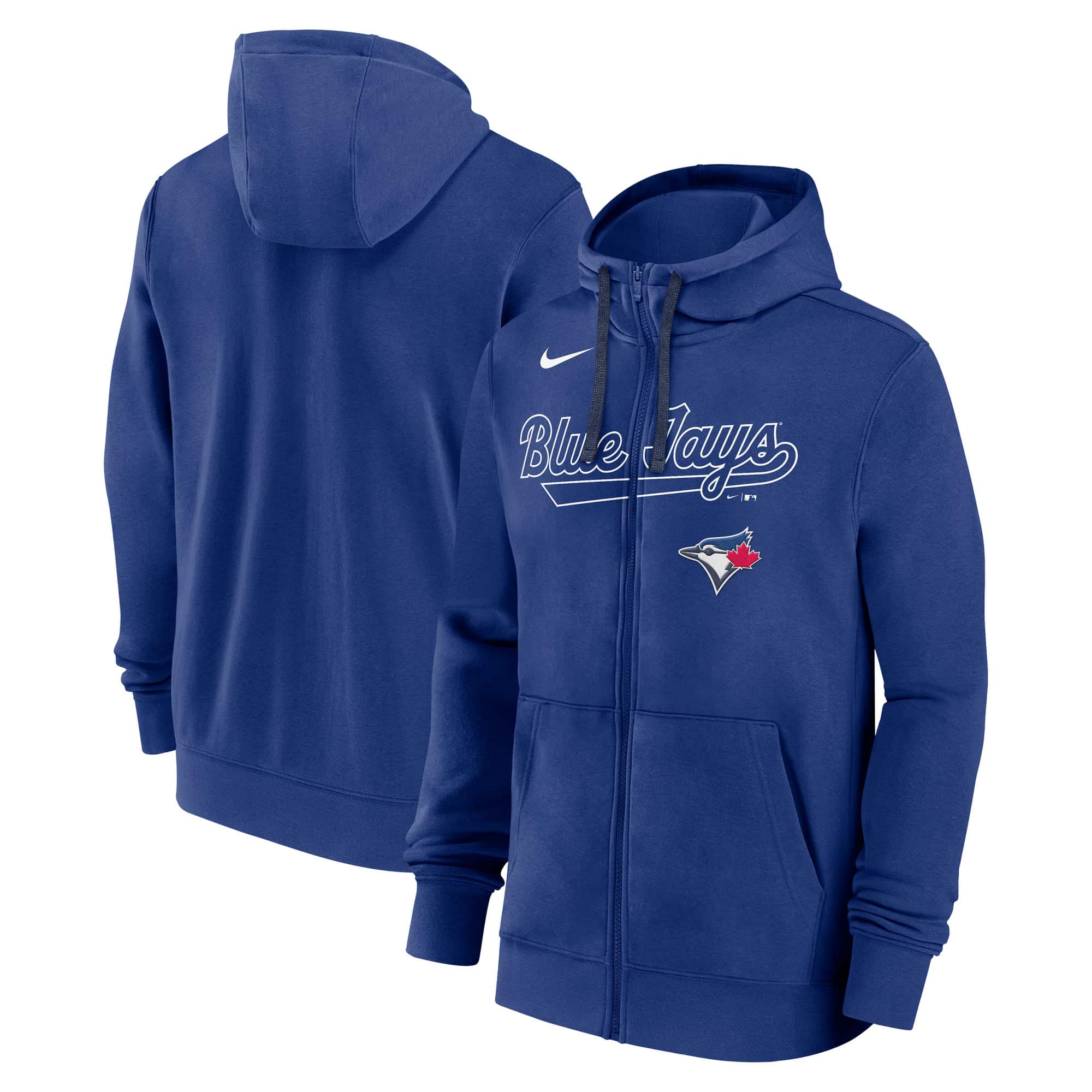 Men's Toronto Blue Jays Nike Wordmark Full-Zip Hoodie - Royal