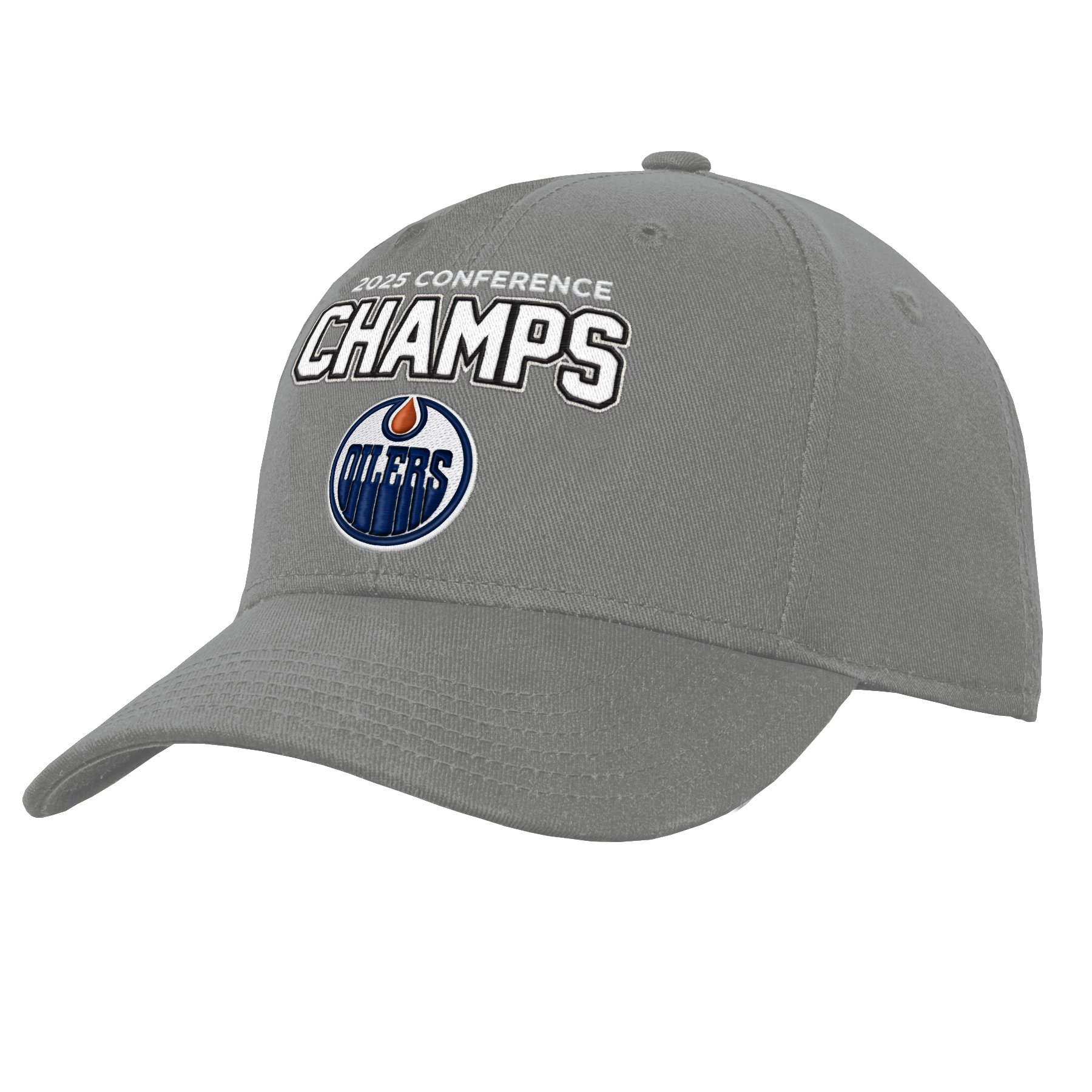 Youth Edmonton Oilers 2025 Western Conference Champions Adjustable Hat