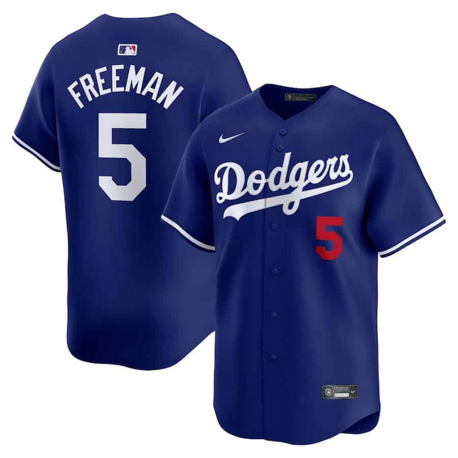 Nike Dodgers Freeman ユニフォーム Lサイズ　ハワイで購入 Los Angeles Dodgers Freddie Freeman Nike Royal Alternate Limited
