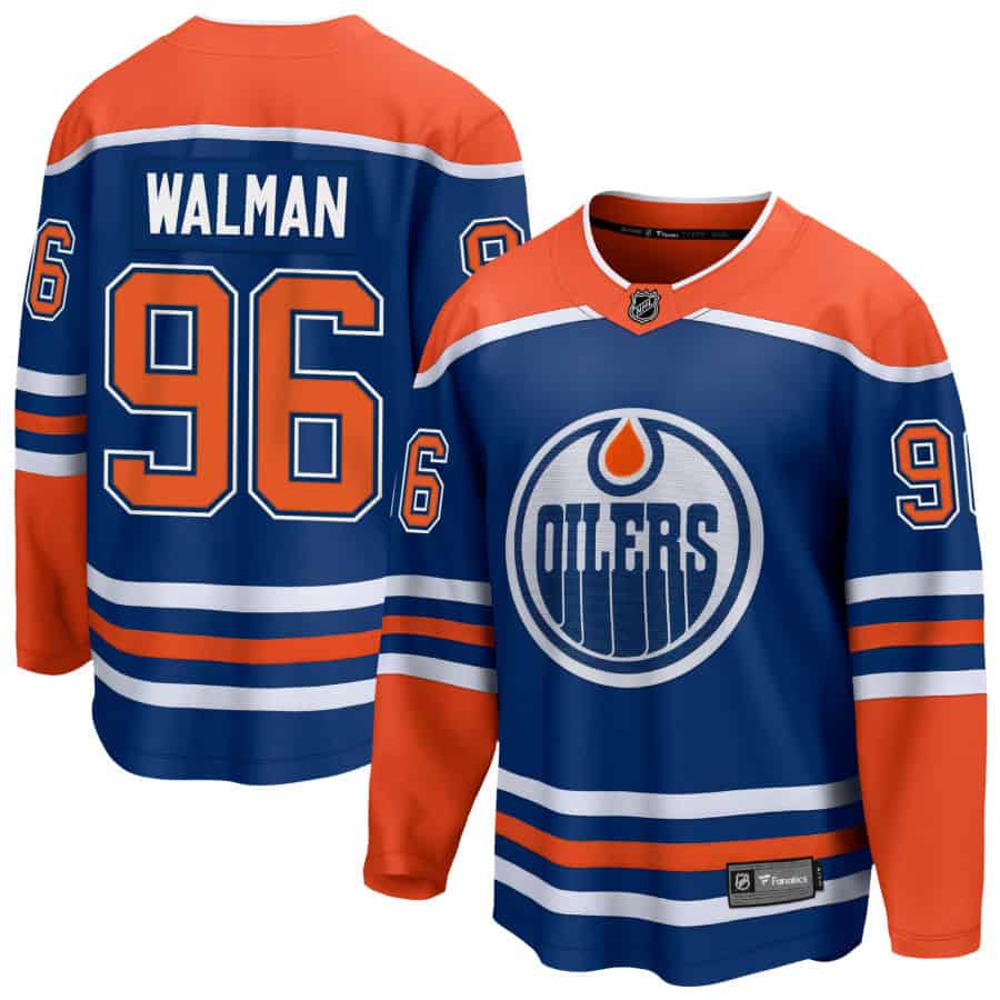 Men's Edmonton Oilers Jake Walman Fanatics Breakaway Home Royal Jersey ...