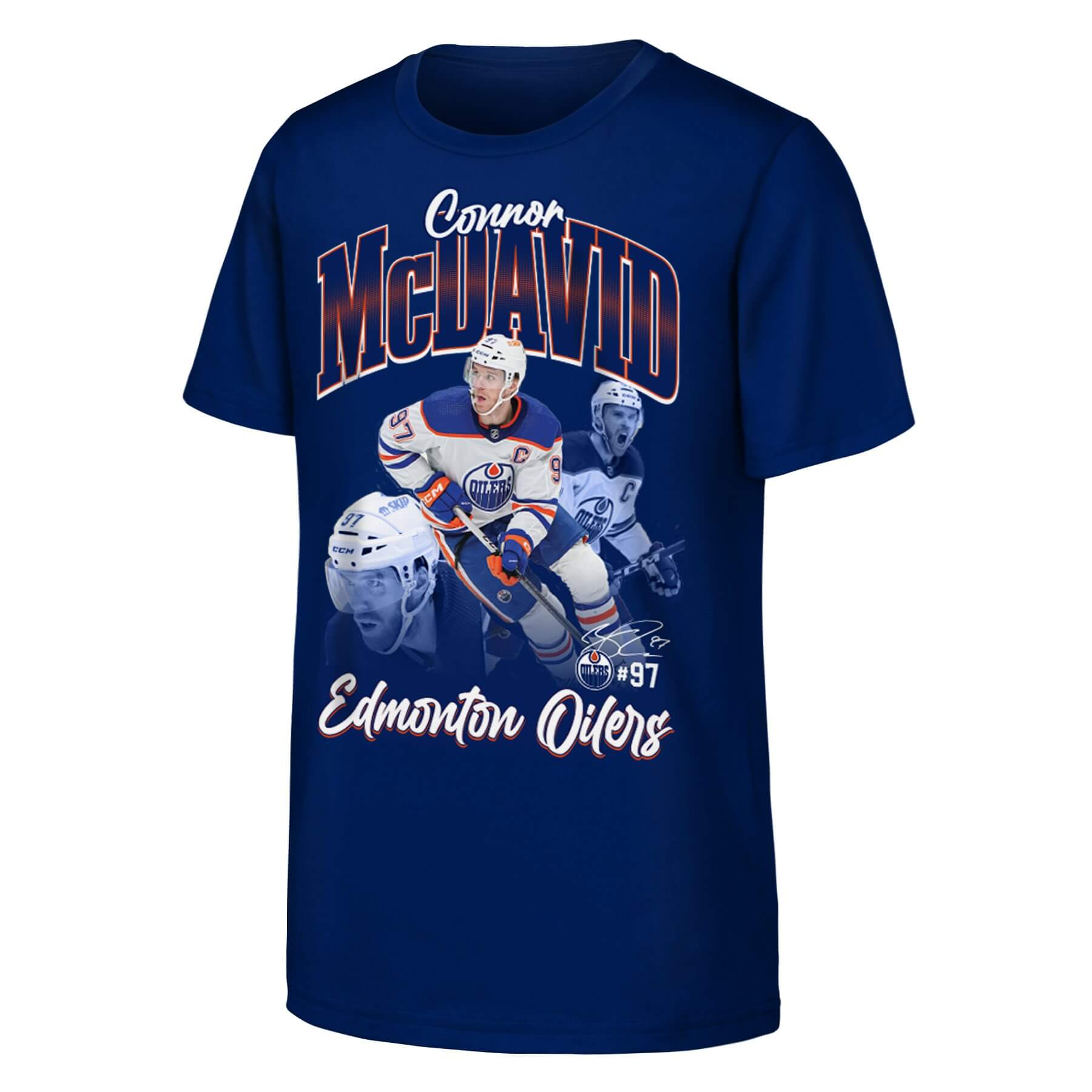 Youth Edmonton Oilers Connor McDavid Graphic T-Shirt Sports Closet