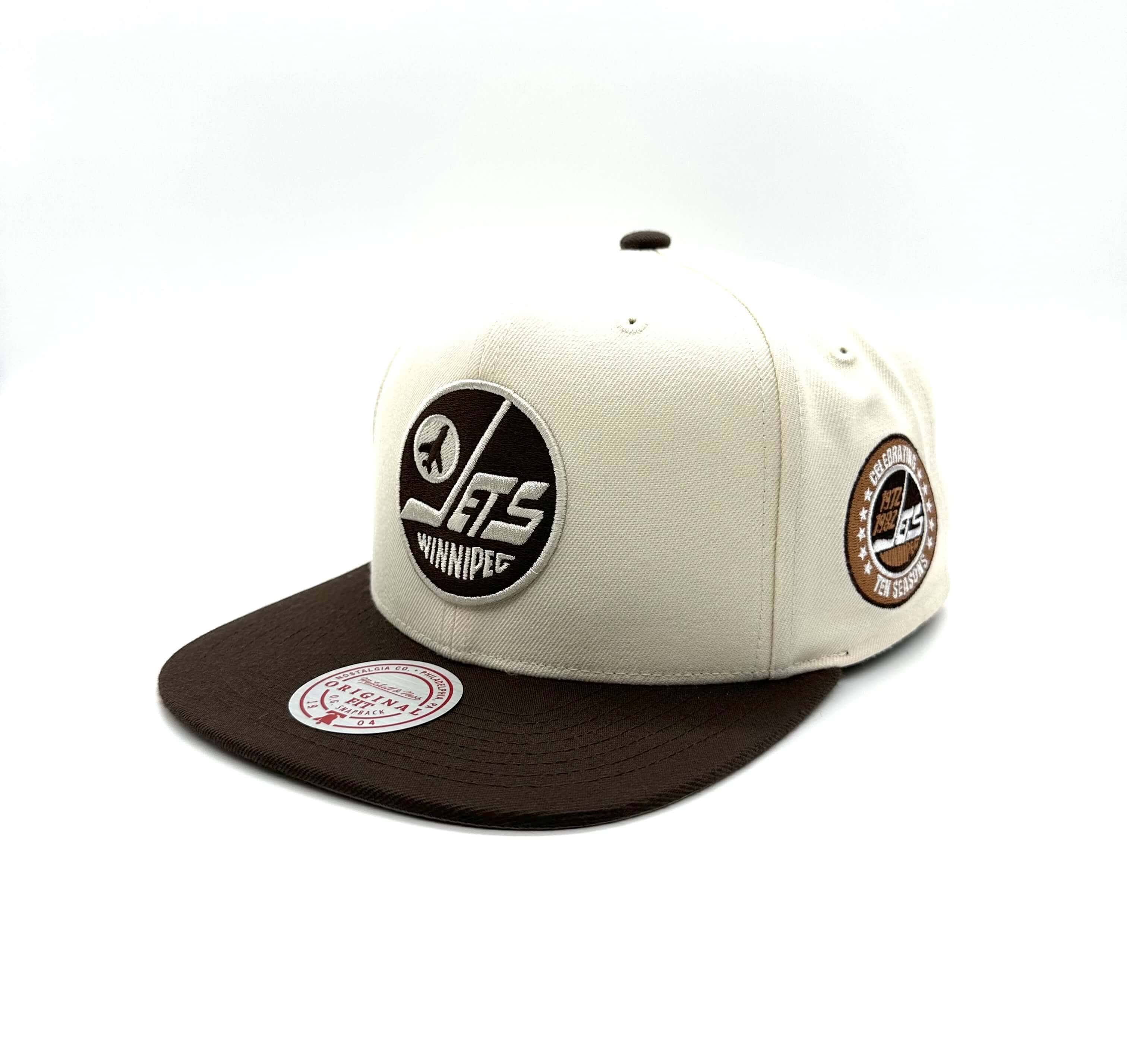 Winnipeg Jets Mitchell & Ness Fashion 2-Tone Snapback Hat - Cream