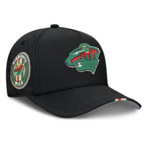 Chapeau de trappeur en tricot vintage alpin Minnesota Wild Fanatics pour homme, vert Heritage Brawler