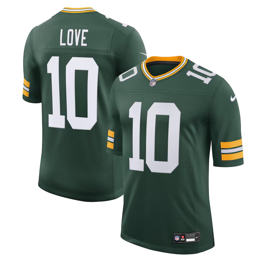 Men's Green Bay Packers Jordan Love Nike Vapor Limited Jersey