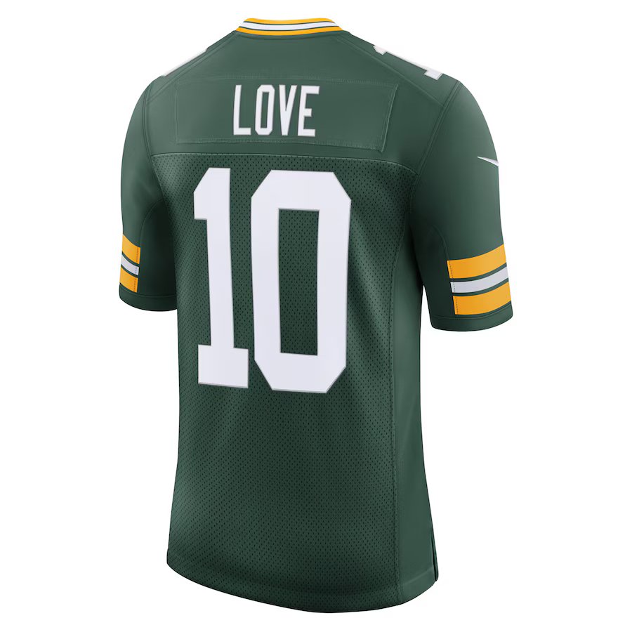 Men's Green Bay Packers Jordan Love Nike Vapor Limited Jersey