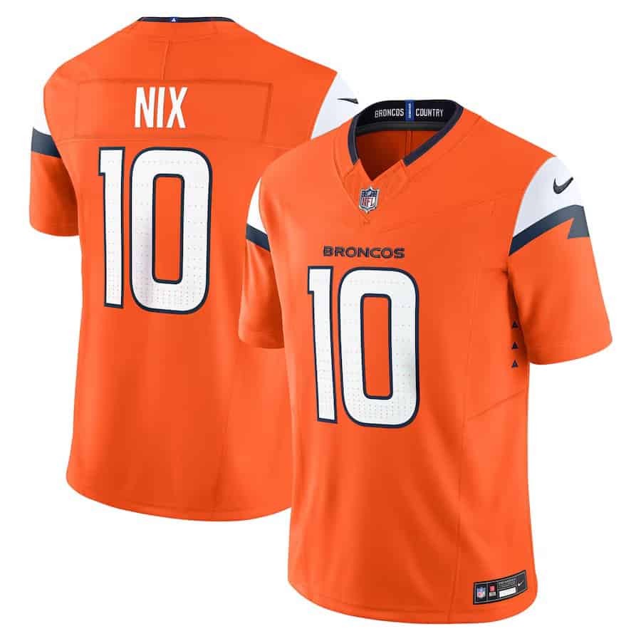 Men's Denver Broncos Bo Nix Nike Vapor F.U.S.E. Limited Jersey