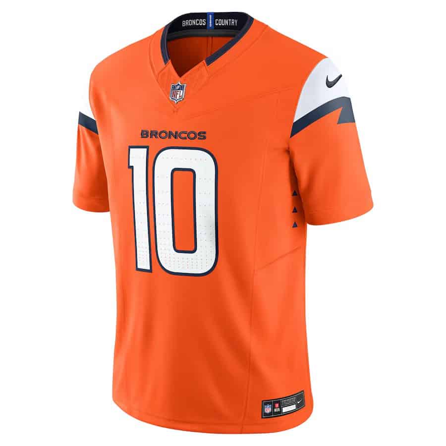 Men's Denver Broncos Bo Nix Nike Vapor F.U.S.E. Limited Jersey