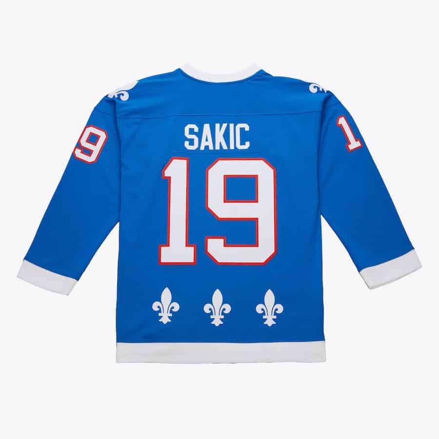 Men's Quebec Nordiques Joe Sakic Mitchell & Ness 1992-93 Power