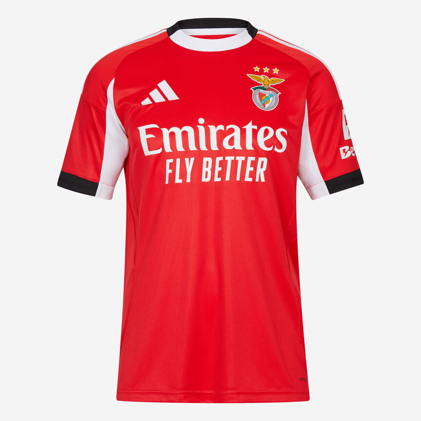 Men's SL Benfica Adidas 2025/26 Home Replica Jersey Red