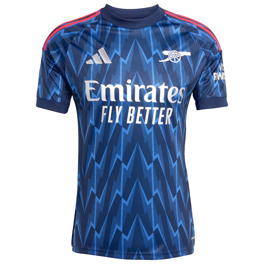 Men's Arsenal Adidas 2025/26 Away Replica Jersey - Blue - Sports