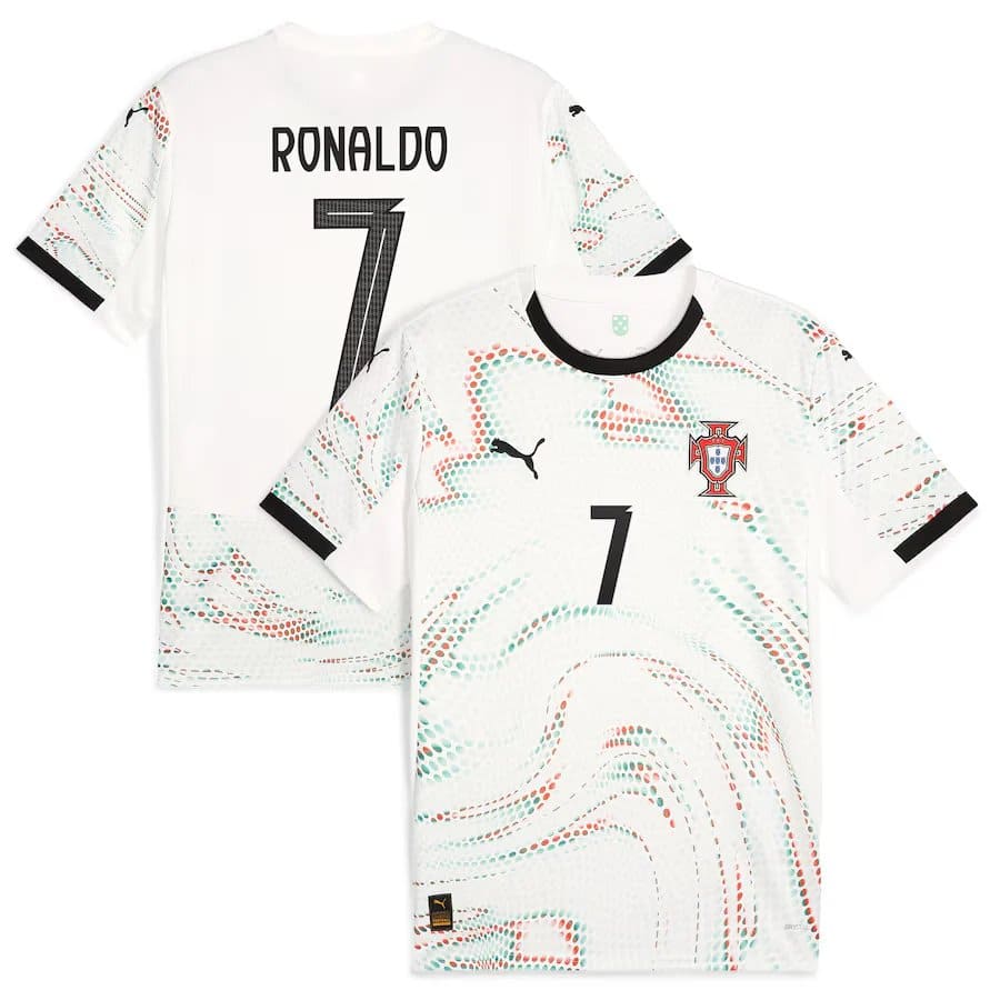 Men's Cristiano Ronaldo Portugal Puma 2025 Away Replica Jersey