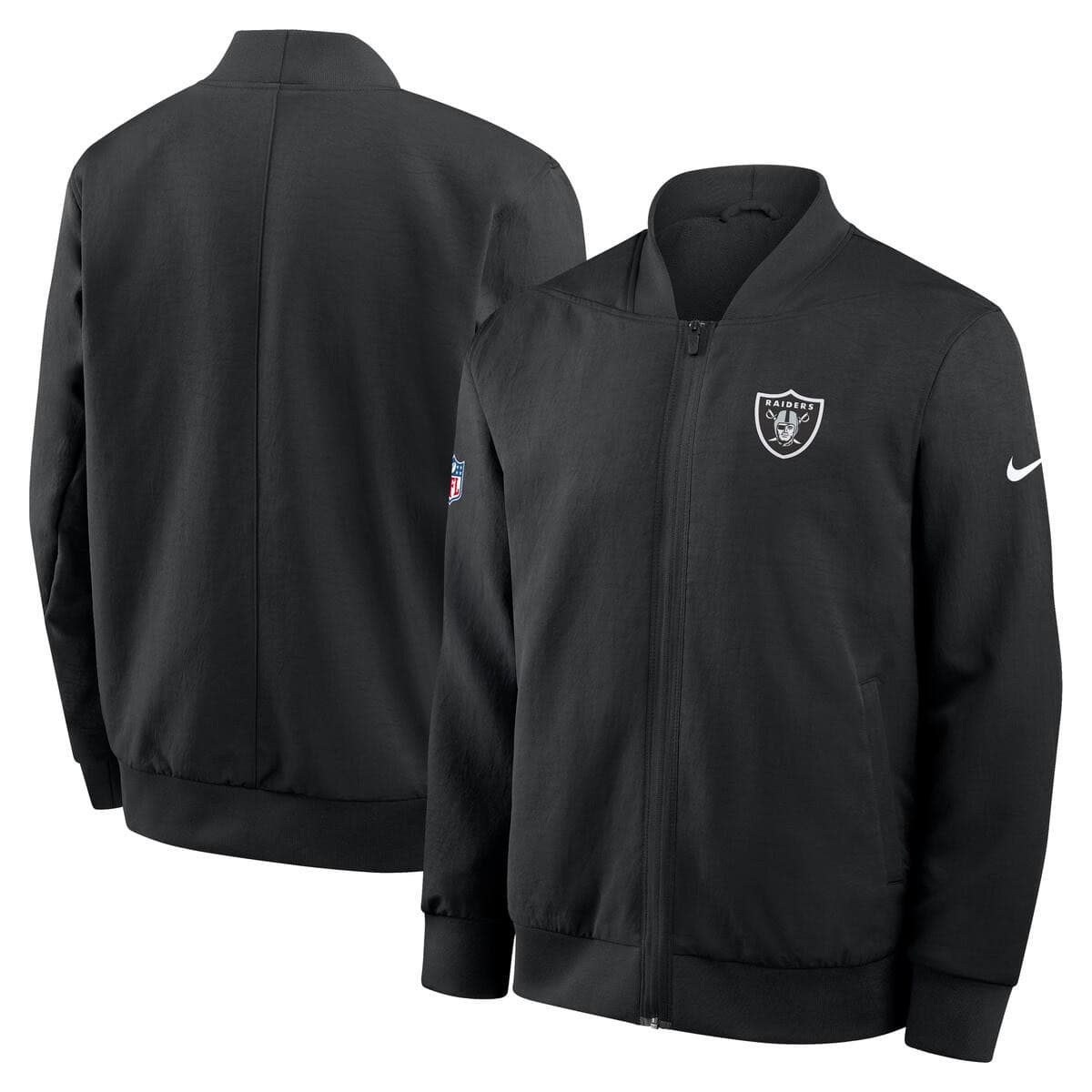 Men's Las Vegas Raiders Nike 2025 NFL Sideline Bomber Jacket