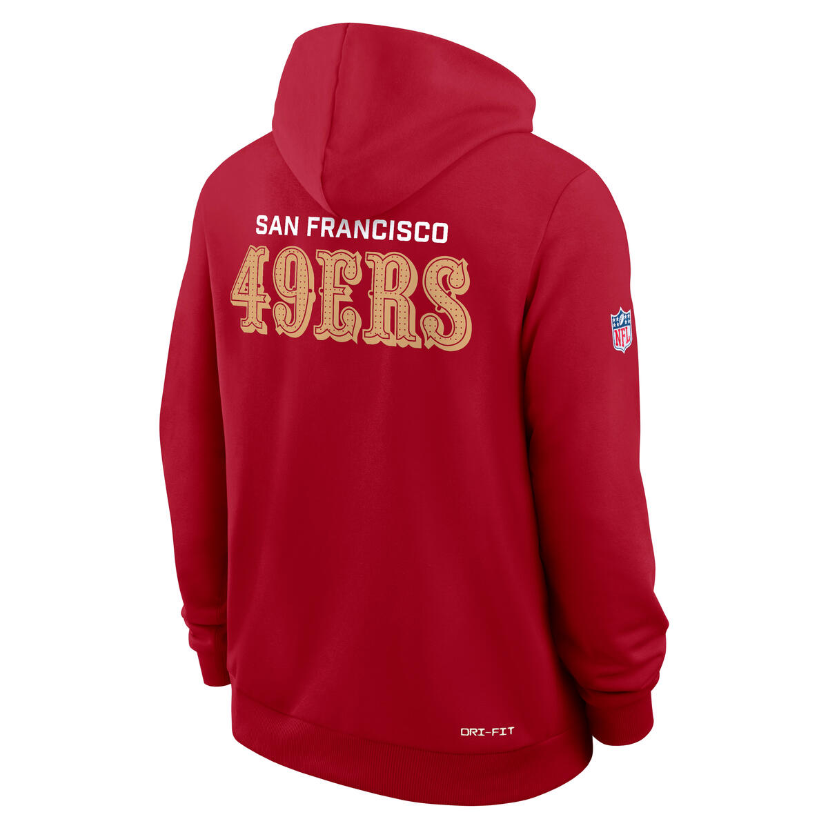Men's San Francisco 49ers Nike 2025 NFL Sideline Standard Issue Club  Dri-FIT Hoodie Red