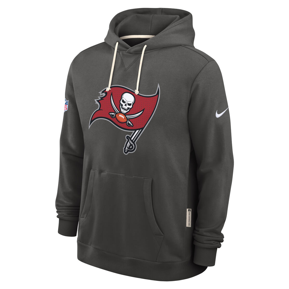Men's Tampa Bay Buccaneers Nike 2025 NFL Sideline Standard Issue Club  Dri-FIT Hoodie Pewter