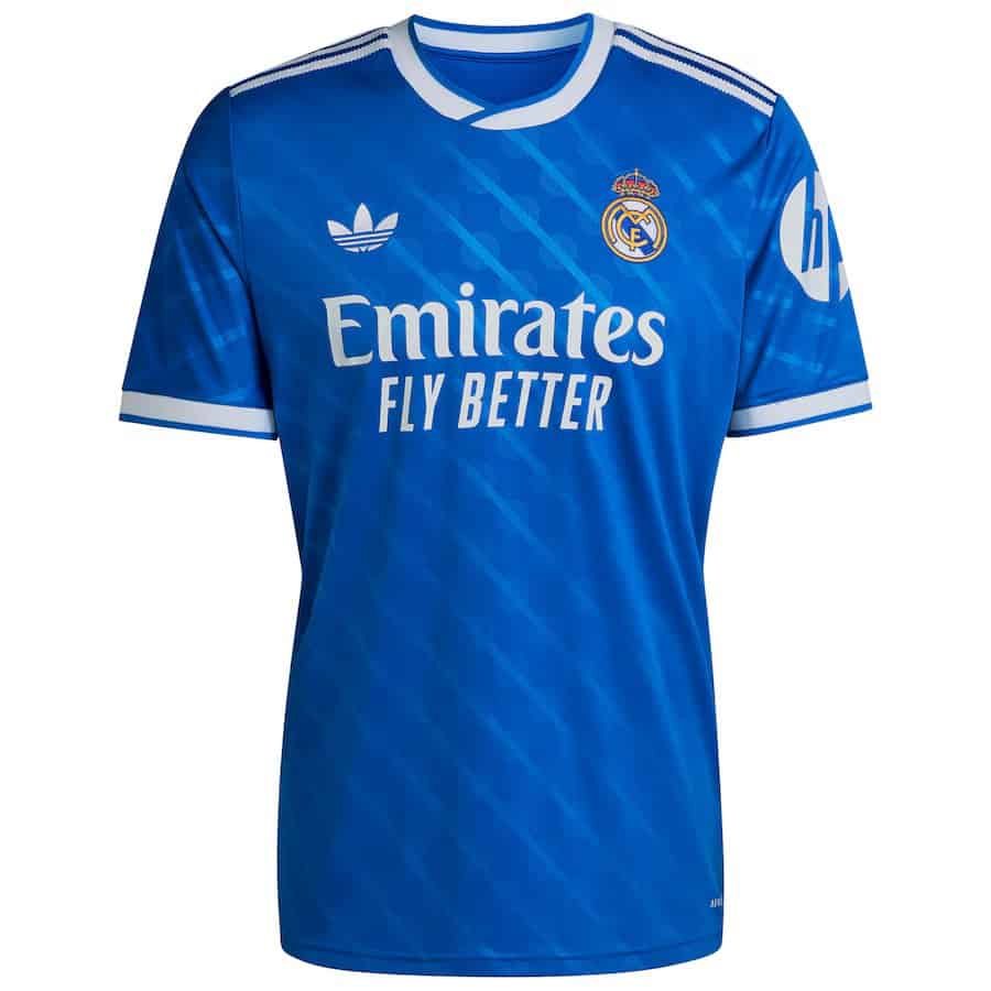 Men's Real Madrid Adidas 2025/26 Third Replica Jersey - Blue
