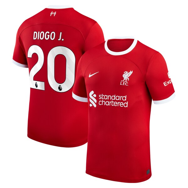 リバプール Nike シャツ Diogo J. Men's Liverpool Diogo Jota 2023/24 Nike Home Stadium Replica