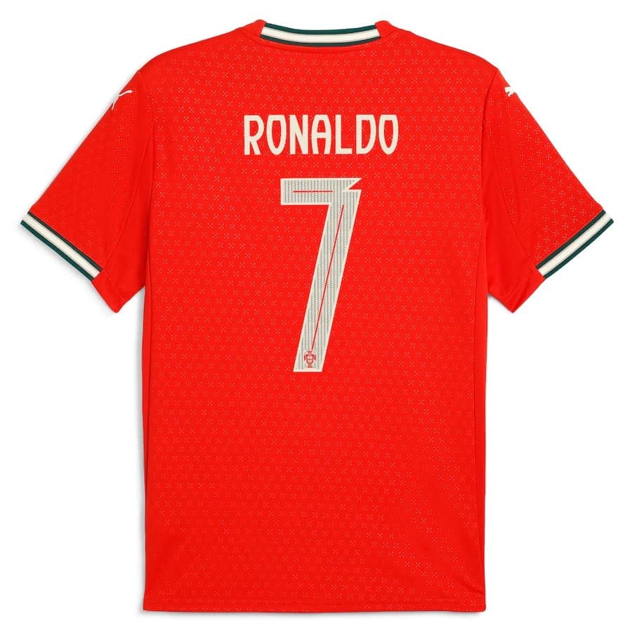 Youth Cristiano Ronaldo Portugal Puma 2025 Home Replica Jersey