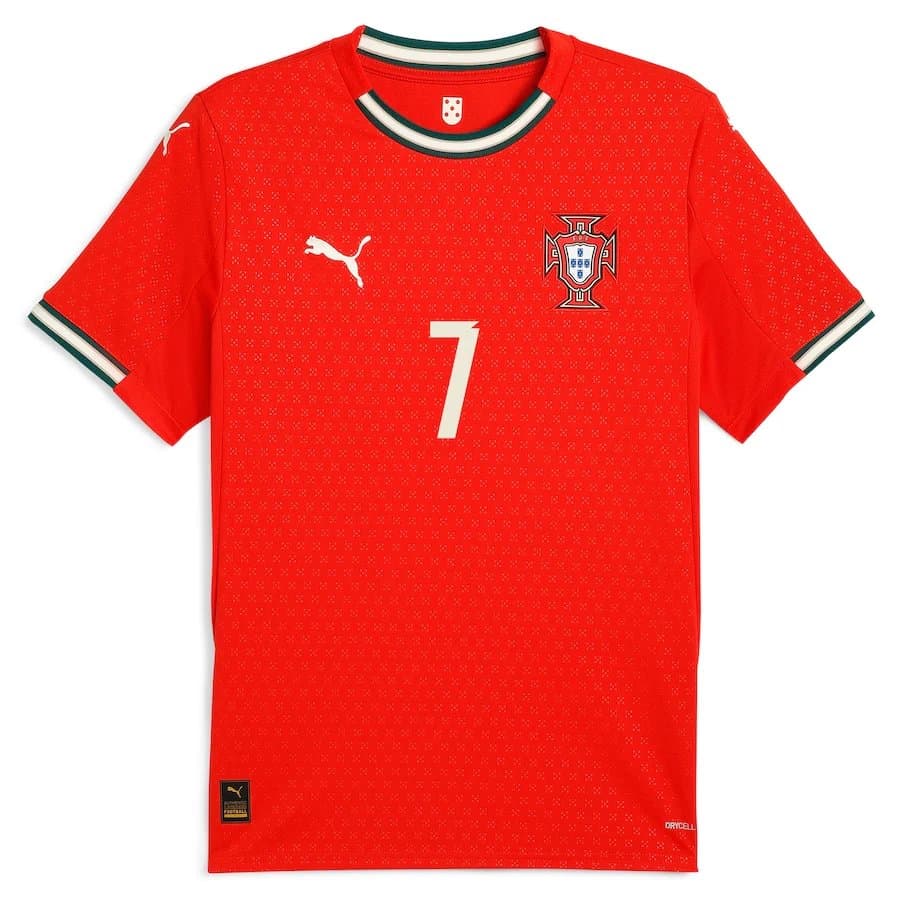 Youth Cristiano Ronaldo Portugal Puma 2025 Home Replica Jersey