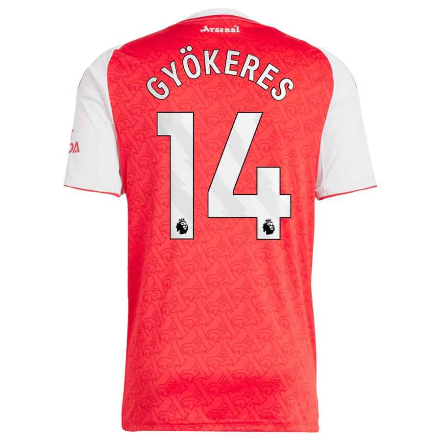Men's Viktor Gyökeres Arsenal Adidas 2025/26 Home Replica Jersey