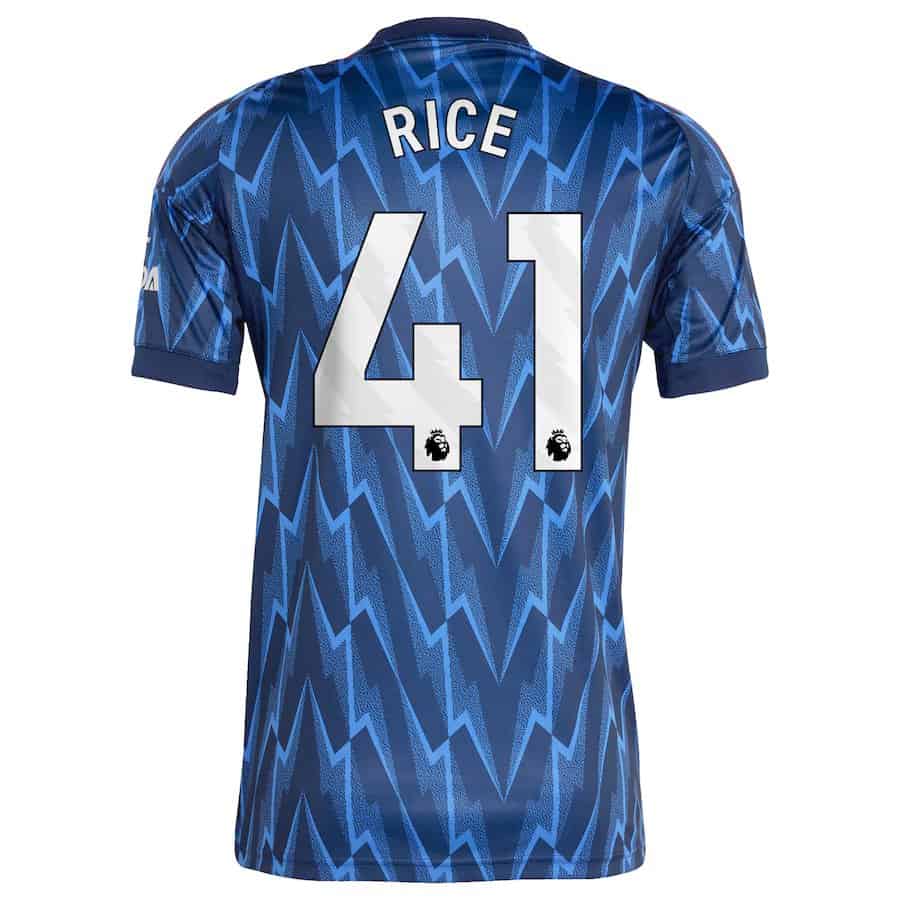 Men's Declan Rice Arsenal Adidas 2025/26 Away Replica Jersey