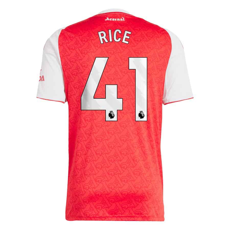 アーセナル レプリカユニフォーム ライス Declan Rice adidas Men's Declan Rice Arsenal Adidas 2025/26 Home Replica Jersey - Red