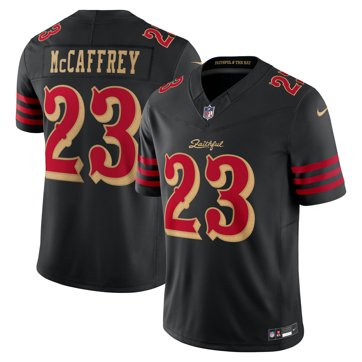 NFL 49ers ジョージ・キトル NIKE レプリカジャージ【MD】 Men's Christian McCaffrey San Francisco 49ers Nike 2025 Rivalries