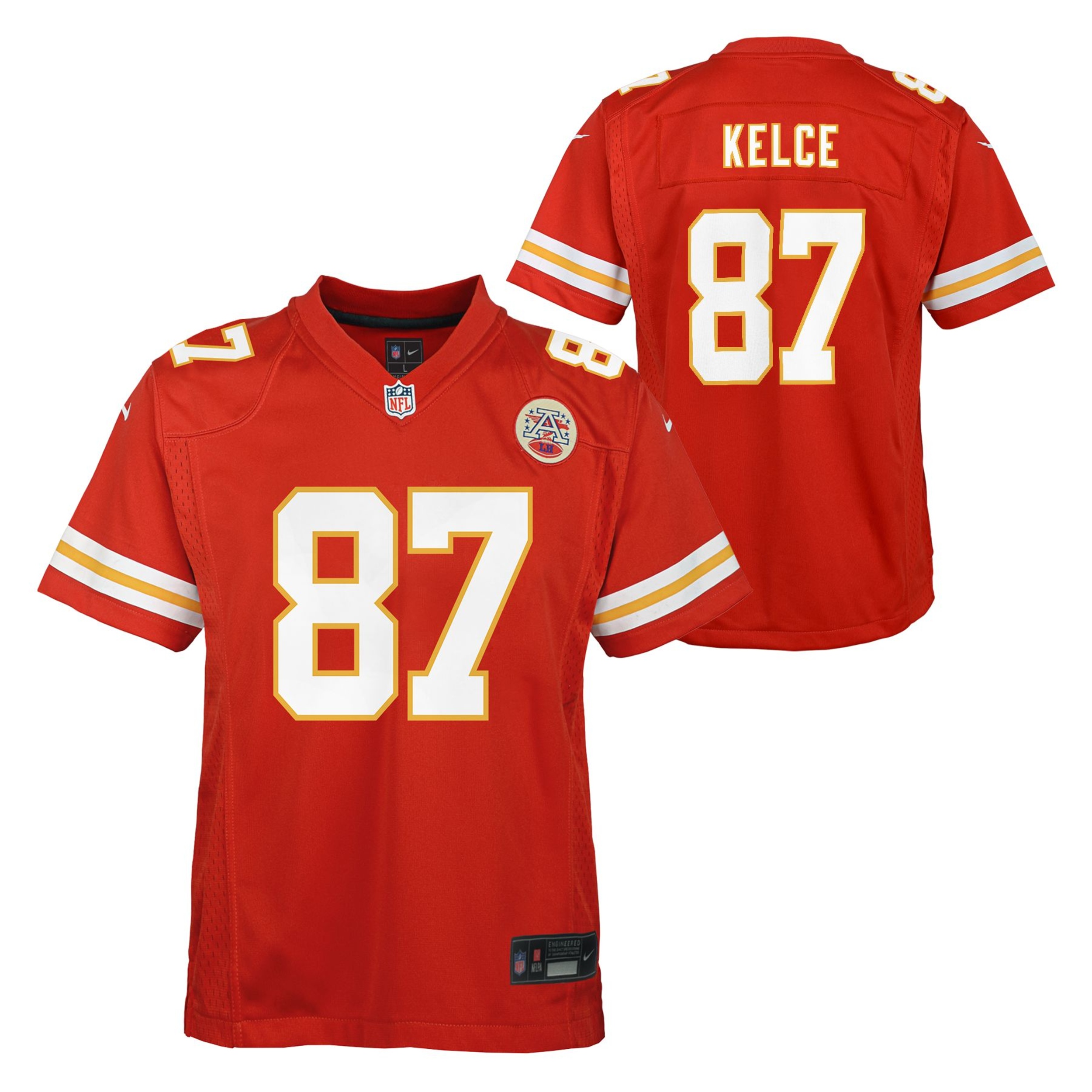 Kansas City Chiefs KELCE 87 ユニフォーム Youth Travis Kelce Kansas City Chiefs Nike Game Jersey - Red