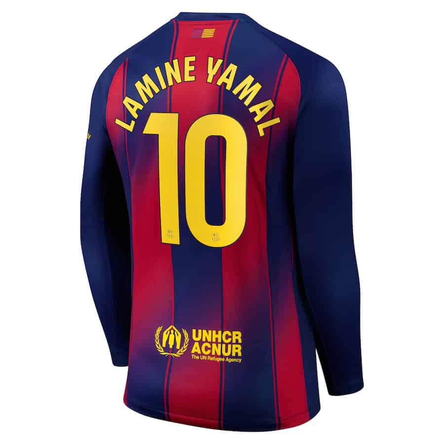 Men's Lamine Yamal FC Barcelona 2025/26 Nike Home Stadium Replica