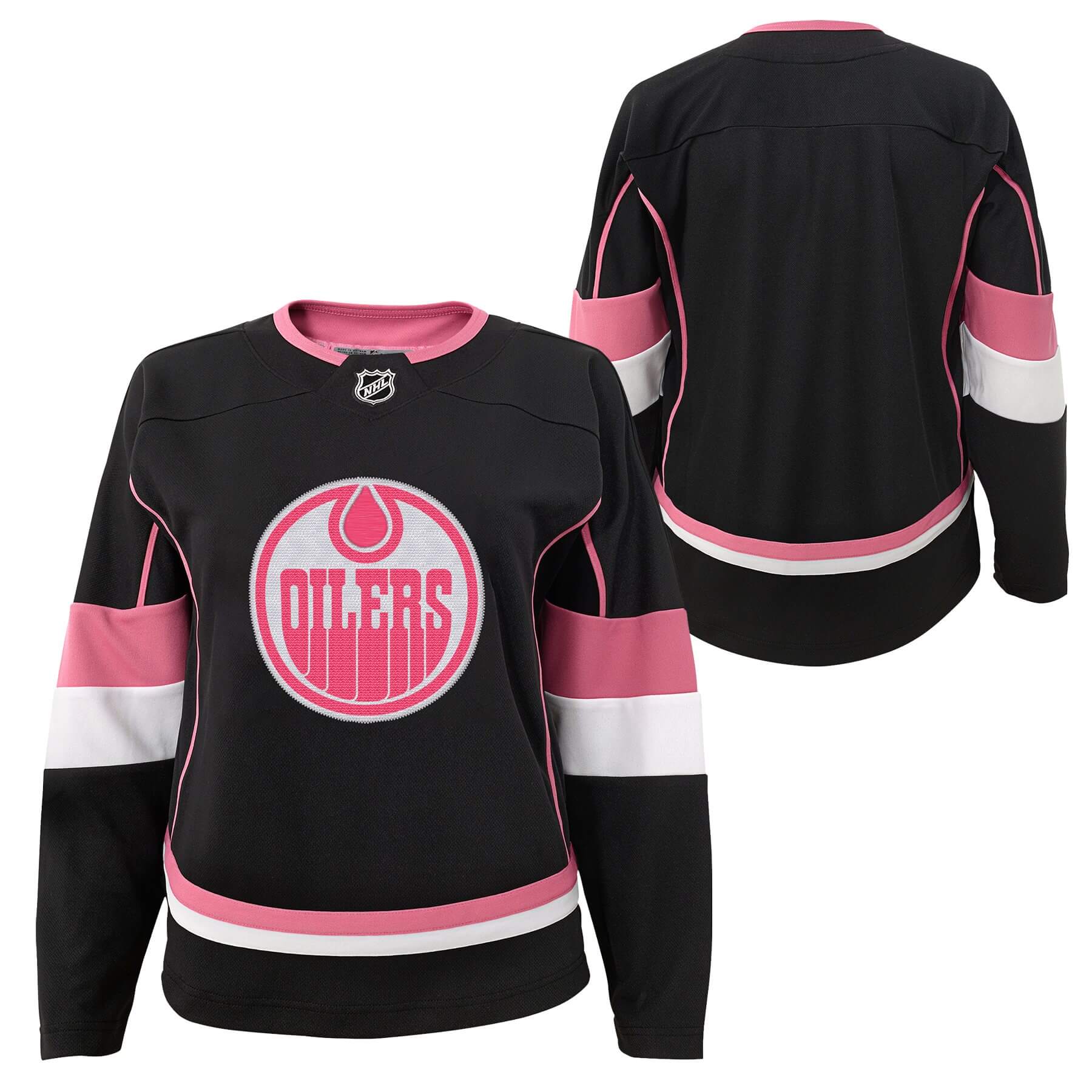 Infant Girls Edmonton Oilers Black Fashion Jersey