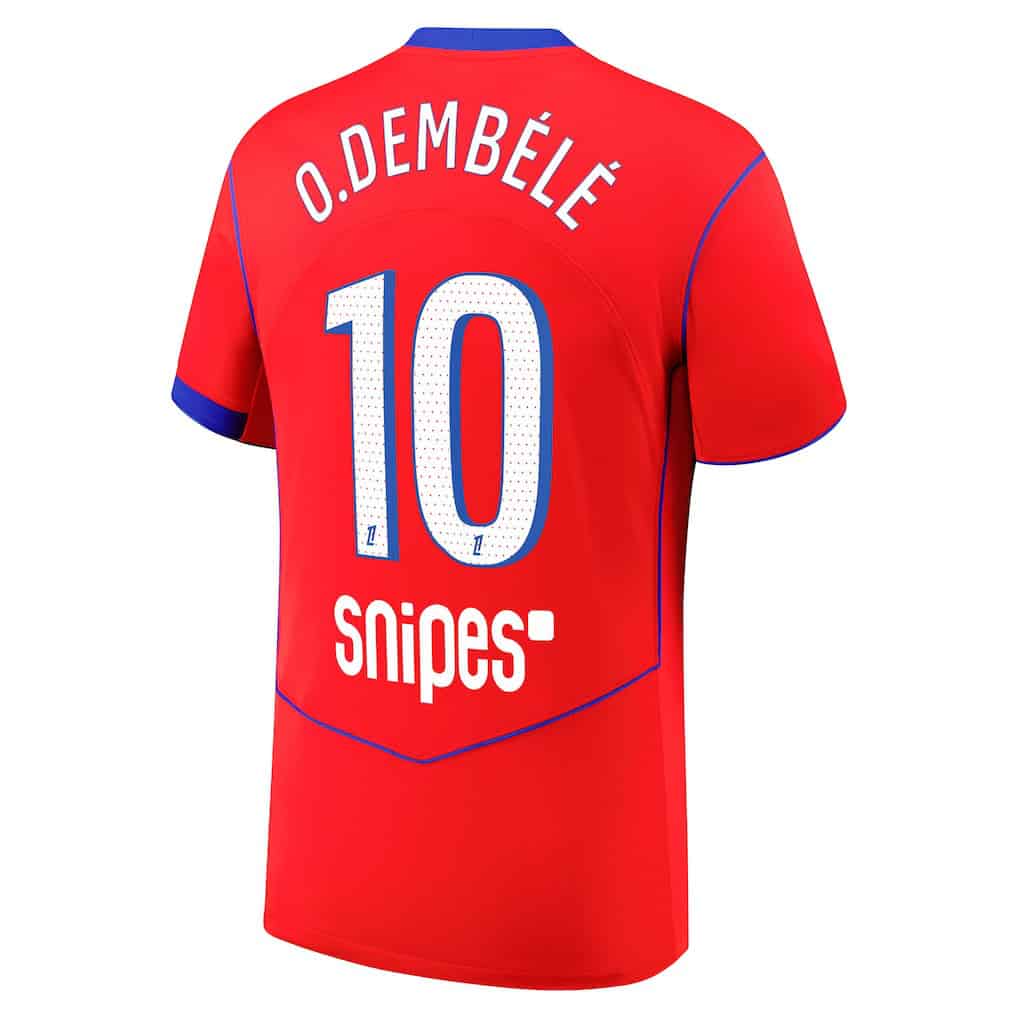 Men's Ousmane Dembélé Paris Saint-Germain 2025/26 Nike Third
