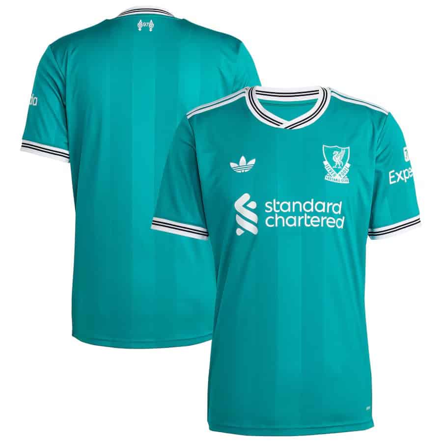 新品24-25NOVMBR LIVER 156cm Men's Liverpool Adidas 2025/26 Third Replica Jersey - Green