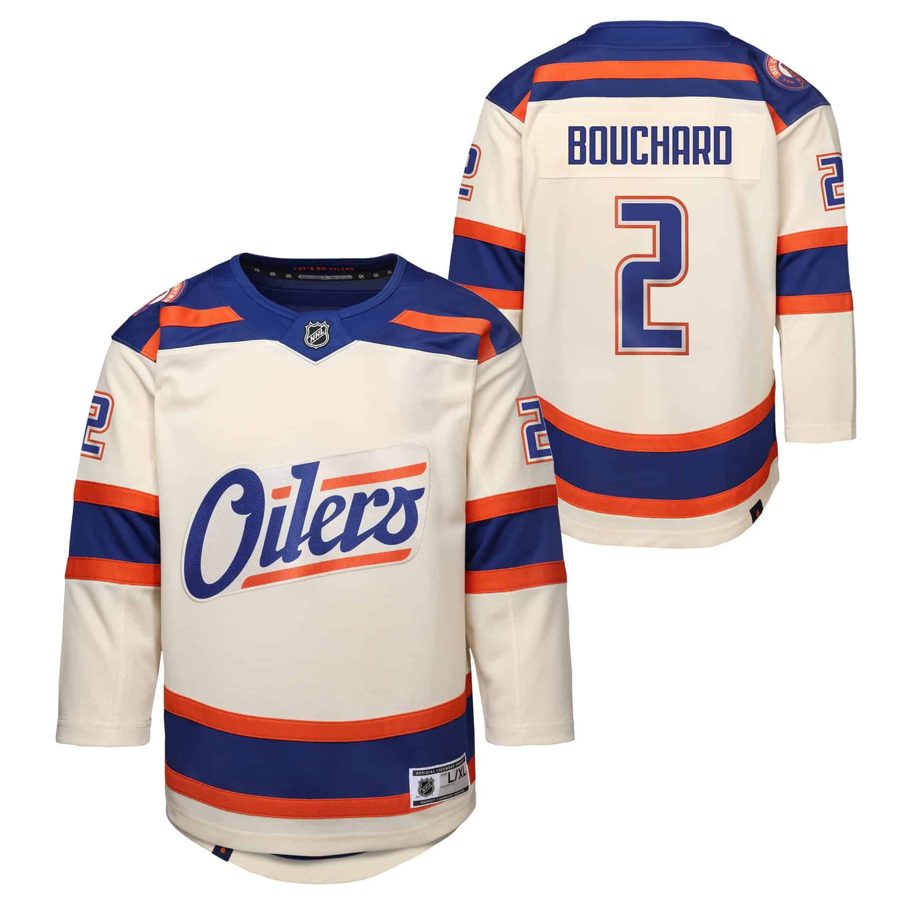 Youth Evan Bouchard Edmonton Oilers Alternate Cream Premier Jersey