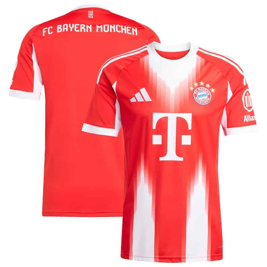 Men's Bayern Munich Adidas 2025/26 Home Replica Jersey - Red