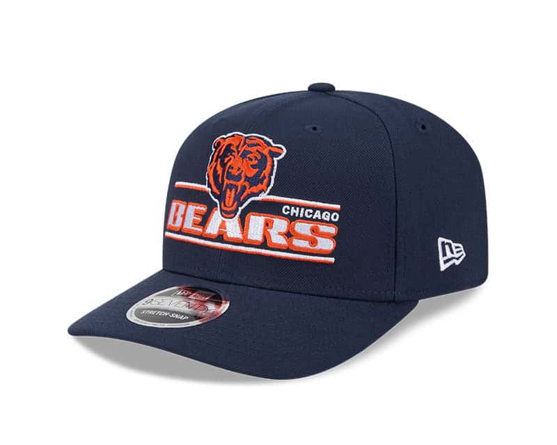 Chicago Bears New Era Stated 9SEVENTY Stretch-Snap Adjustable Hat