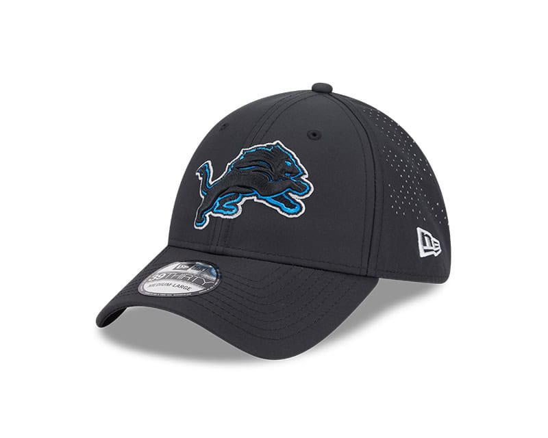 Detroit Lions New Era Night 39THIRTY Flex Hat - Black - Sports Closet