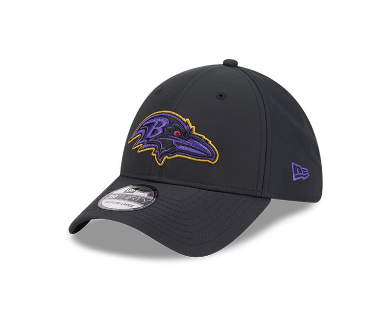 Baltimore Ravens New Era Team Classic 39THIRTY Flex Hat - Black
