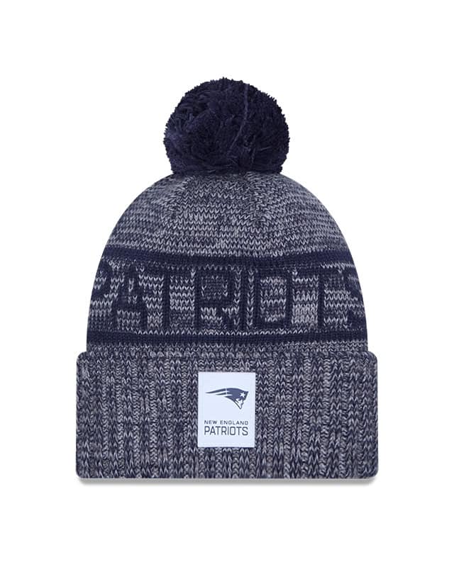 New England Patriots New Era 2025 Sideline Cuffed Knit Hat with