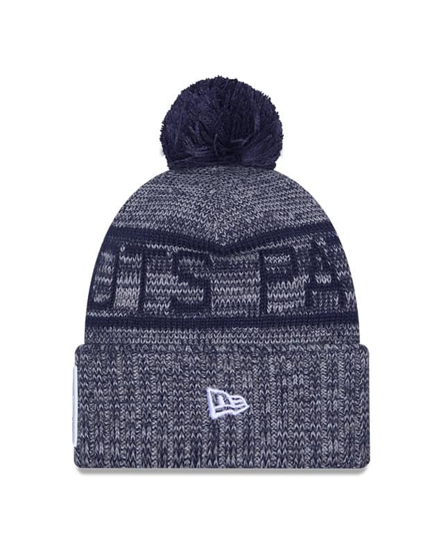 New England Patriots New Era 2025 Sideline Cuffed Knit Hat with