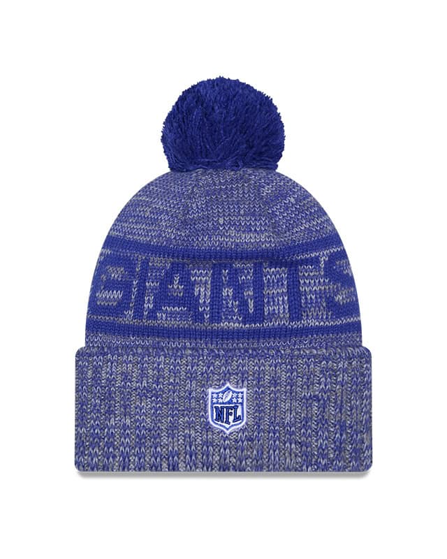 New York Giants NFL Blue & Cream Cuff Beanie - Stocking Cap Hat, One Size Unisex