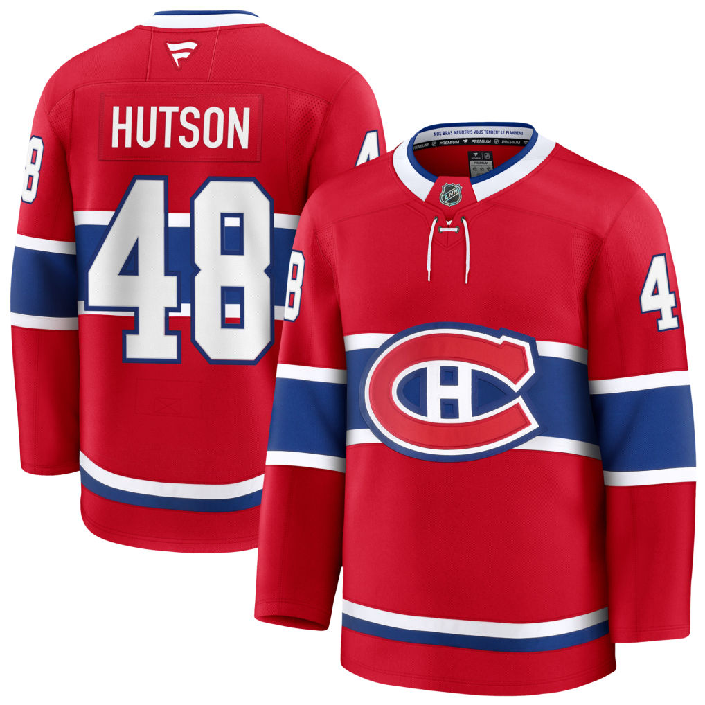 Lane Hutson Montreal Canadiens Fanatics Home Premium Player Jersey