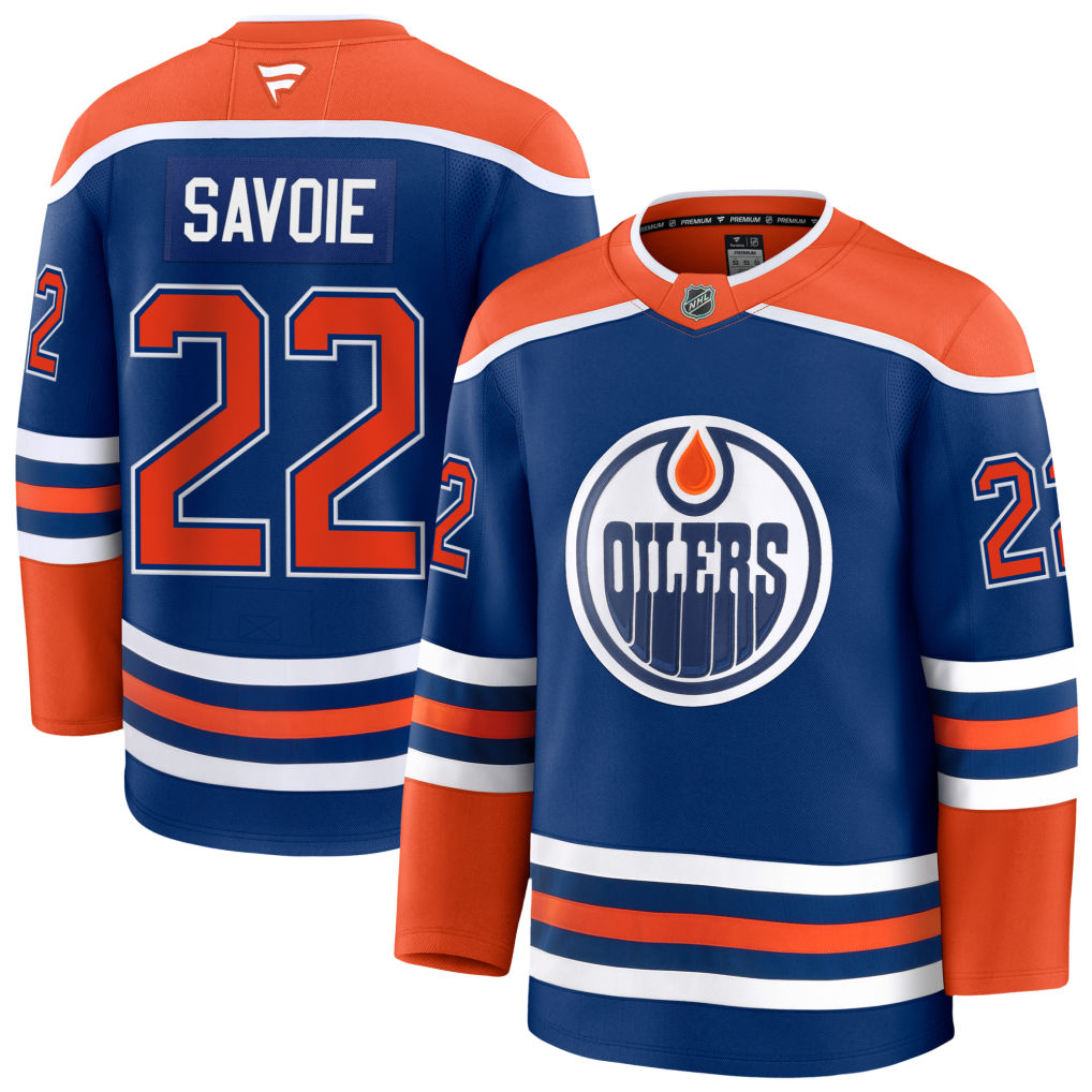 Matthew Savoie Edmonton Oilers Fanatics Home Premium Player Jersey