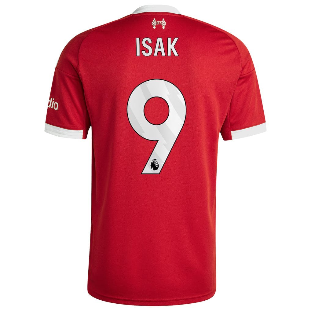 Liverpool 25/26 ホーム　ISAK 9 オーセンティック Men's Alexander Isak Liverpool Adidas 2025/26 Home Replica Jersey