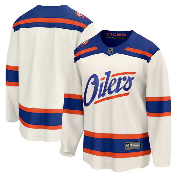 HOUSTON OILERS フットボールシャツ/ツローバック/アメフット Men's Edmonton Oilers Fanatics Alternate Breakaway Jersey - Cream